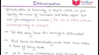 17- What Is Initialization In Programming Languages In HINDI | Initialization Of Variables Tutorial
