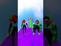 Spider-man vs Hulk Build a Boyfriend Run Challenge! 😜 #spiderman #funny