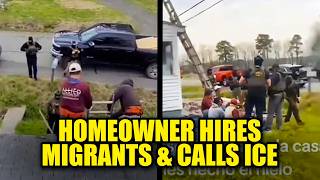 WATCH: Homeowner Calls ICE on Migrants She Hired to Work on House