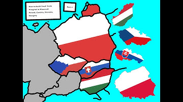 How to build Small Scale Visegrad in Minecraft Part 4 Poland, Hungary, Czechia, Slovakia