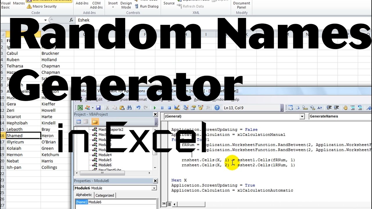 excel random alphanumeric password generator