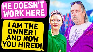 He Doesn't Work Here Boss! I Am the Owner and Now He Hired  | r/IDontWorkHereLady