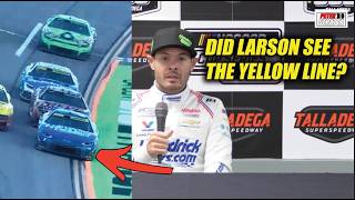 Did Kyle Larson See the Yellow Line at Talladega Update
