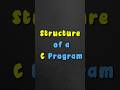 What is the Structure of C Program in English - EP05 | Headers & Main Function #shorts