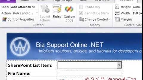 Attach InfoPath image to SharePoint list item (infopath videos)