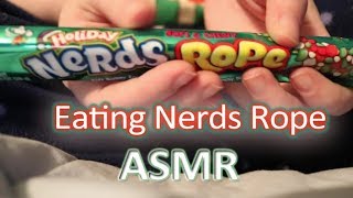 ASMR - Eating Nerds Rope - Soft Talking, Crinkles, Eating