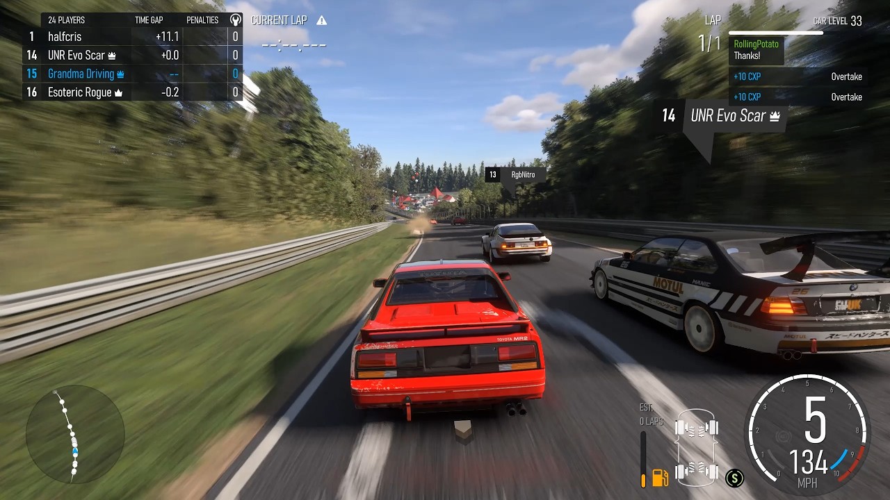 Oversteer Toyota MR2 AW11 Death Machine in The Green Hell (Forza