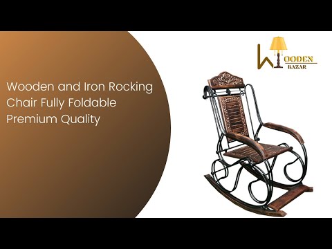 Wooden and Iron Rocking Chair Fold-able Installation Process - video from Wooden Bazar