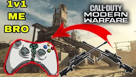 1v1 Against Brother In Modern Warfare Rust ( BROKEN CONTROLLER) Rage , and Funny Moments