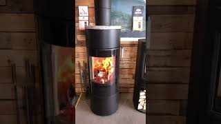 Beacon stoves Scan 84-1 modern burning live