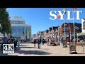 Sylt  friedrichstrae in westerland erleben august 2023  4k walk deutschland