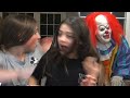 Scary Creepy Clown Breaks into Our House Crashing Our Slumber Party!