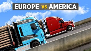 American Truck vs European Truck - Same Engines
