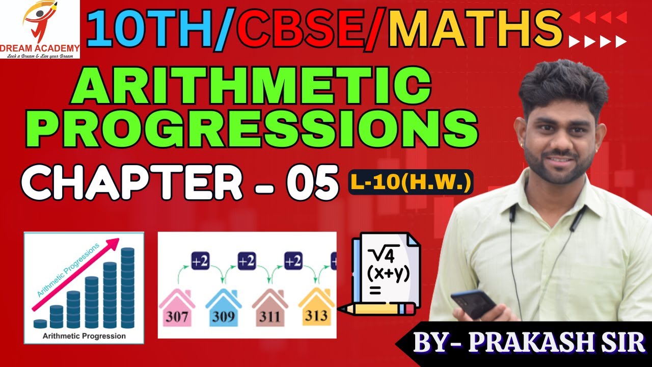 10 Chapter - 05 (L -10 || Arithmetic Progression ||Mathematics ||Class ...