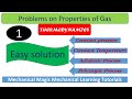 PROBLEMS OF PROPERTIES OF GAS | CONSTANT PRESSURE PROBLEMS | INTERNAL ENERGY PROBLEMS | GATE | JEE