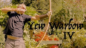 Yew Heavy Warbow. Beginner attempts to make 100lb warbow. Part IV. Tiller Problems to First Draw.