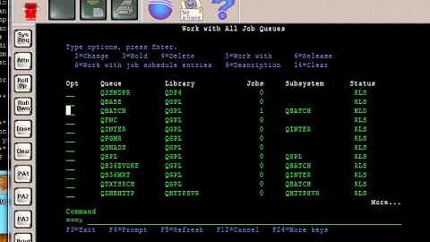 AS400 Tutorial - WRKJOBQ