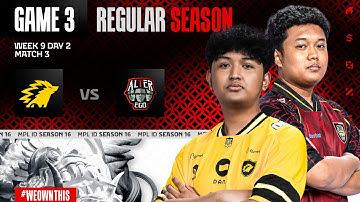 ONIC vs ALTER EGO  | Regular Season Week 9 Day 2 | Game 3 | #MPLIDS16