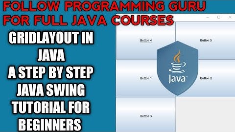Java GridLayout | GridLayout in Java | How to use GridLayout in Java Swing