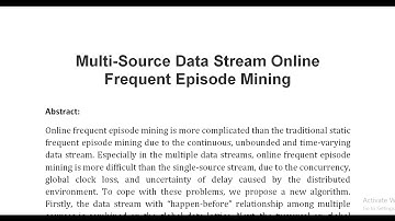 Multi Source Data Stream Online Frequent Episode Mining