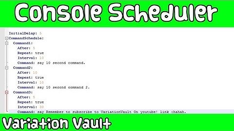 Minecraft Bukkit Plugin - Console Scheduler - Run interval commands!