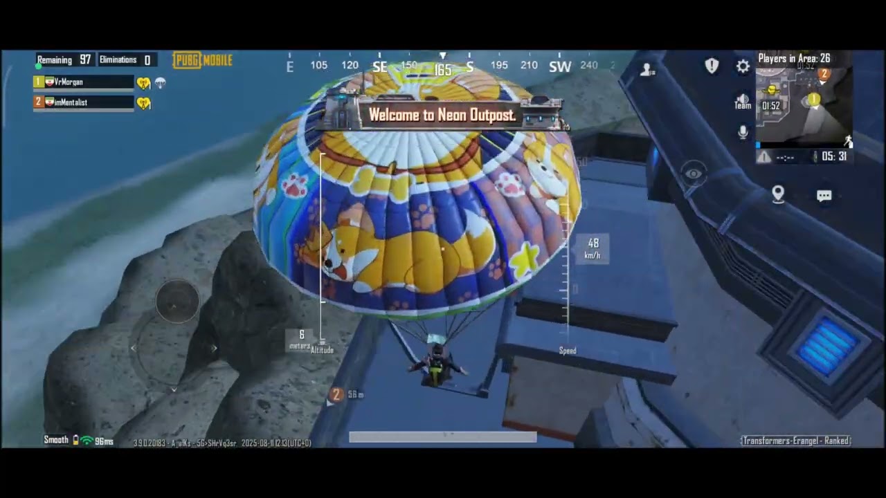 گیم پلی بازی PUBG mobile بخش بتل رویال مپ ارانگل 