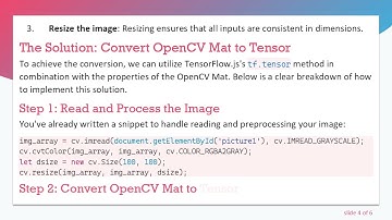 How to Convert OpenCV Mat to Tensor for TensorFlow.js Classification