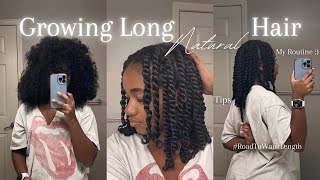 My Natural Hair Care Routine for Length Retention | How to grow long hair!