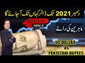 US Dollar to Pakistani Rupees till Dec 2021  I by  Kaiser Khan