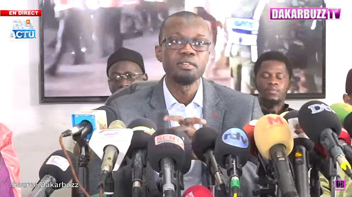 DIRECT : Point de Presse Ousmane Sonko