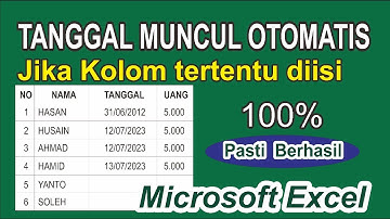 Cara Memunculkan Tanggal Otomatis Di Excel