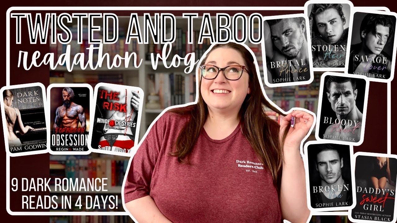 Twisted and Taboo Readathon Vlog | I Read 9 Dark Romances in 4 Days