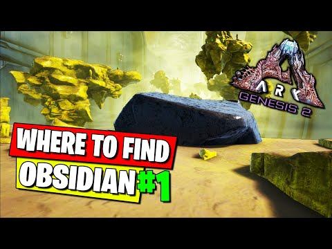 Where To Find Obsidian Part 1 In Ark Genesis Part 2 Youtube