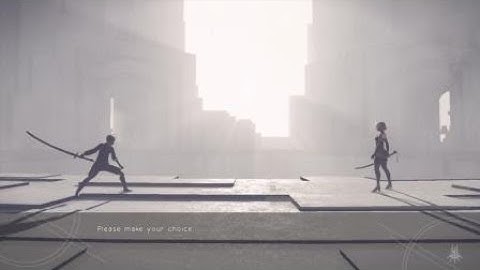 NieR:Automata Route C(9S/A2): Chapter 17: The Tower Pt3- To the Top/Boss(es): Ko-Shi & Ro-Shi