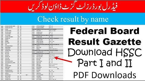 fbise hssc result 2024|fbise hssc gazette 2024|federal board hssc result gazette 2024|HSSC gazette