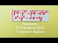 Разбор 11 варианта Ященко  36 вариантов ФИПИ 2022  Параметр Задание 17