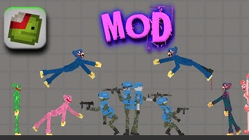 Poppy Playtime vs People in Blue 🤫Melon Playground mod