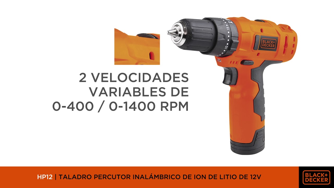 HP12 - Taladro Percutor de Ion de Litio de 12V - YouTube