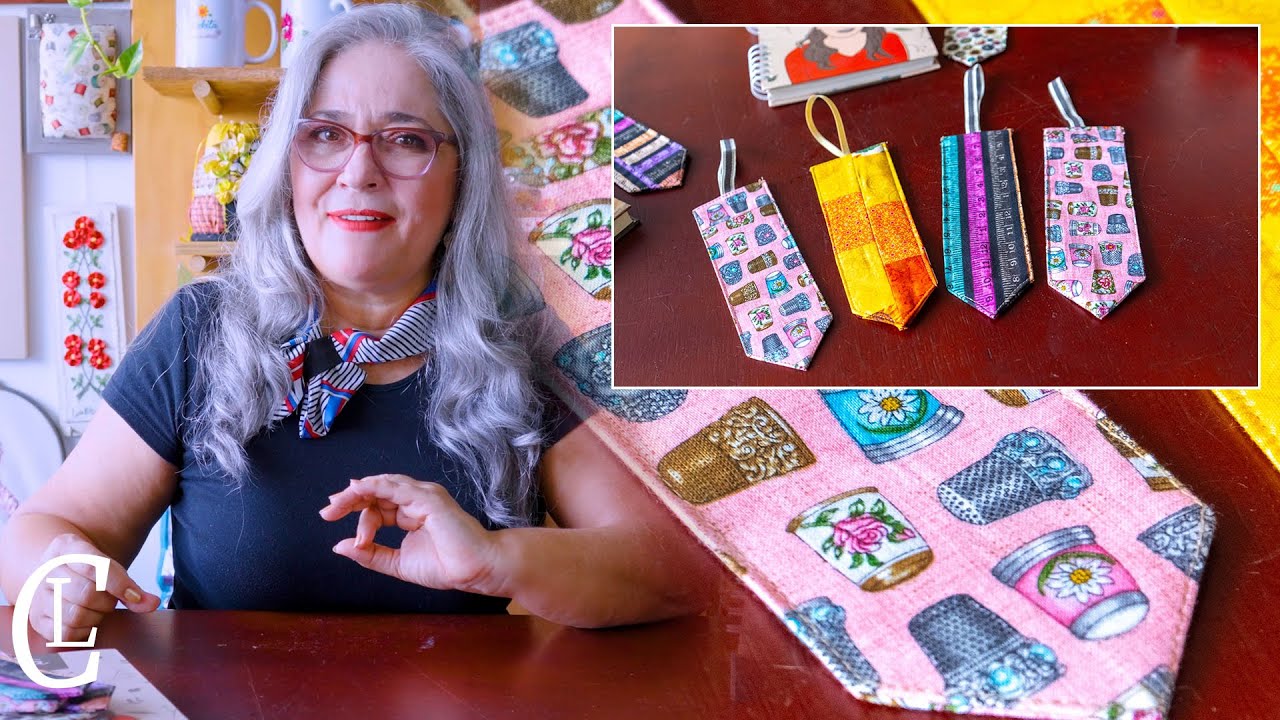 MARCA PÁGINAS o PUNTO DE LIBRO con retazos. Ideal para ti, para regalar o para vender