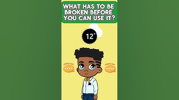 What has to be broken before you can use it? #brainteasers #funny #shorts #laugh #viralshorts