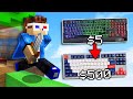 $5 vs $500 Keyboard in Minecraft Bedwars