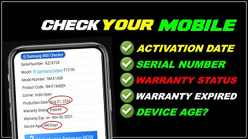 how to check mobile activation date || how to check mobile activation date samsung ||Warranty status