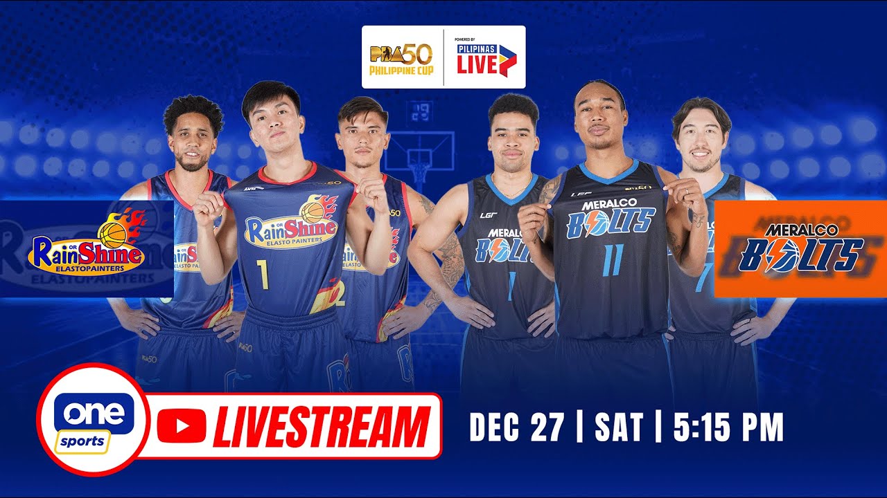 LIVE: RAIN OR SHINE vs. MERALCO | PBA 50 PHILIPPINE CUP | December 27, 2025