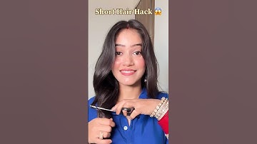 Short Hair Hack 😱✅ #hairhacks #shorthair #trendingshorts #viralshorts #ashortaday #ytshorts