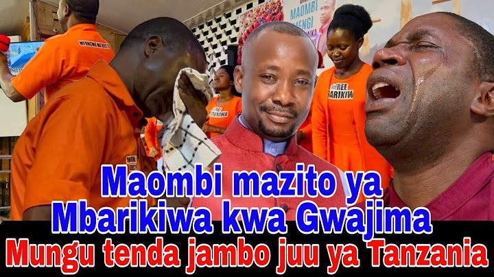 Mbarikiwa amuombea GWAJIMA kwa wimbo huu. Mungu tuangalie Tanzania.