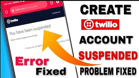 Twilio Suspended Account Problem Fixed || Twilio Account Setup 2022 || Twilio Suspend Account