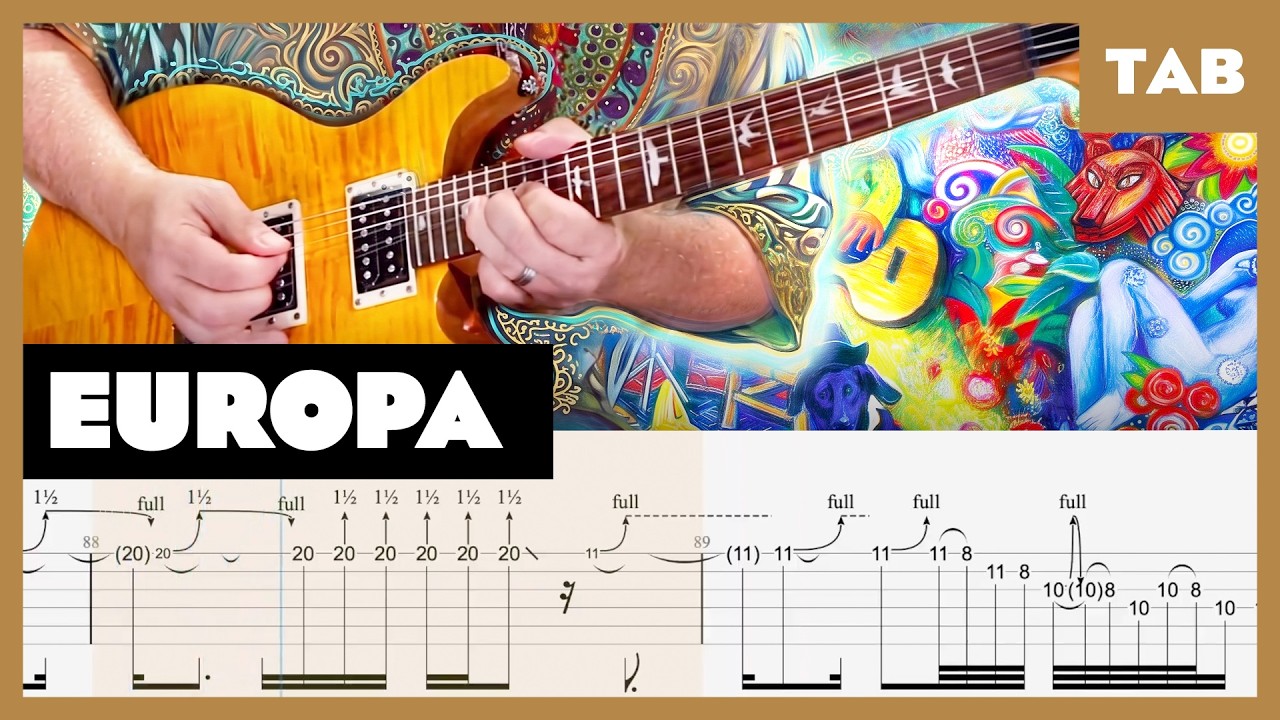 Santana - Europa - Guitar Tab | Lesson | Cover | Tutorial