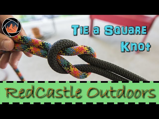 How to Tie a Square Knot: Tie 2 Equal Sized Ropes Together 