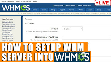 [🔴LIVE] How to setup WHM server in WHMCS?