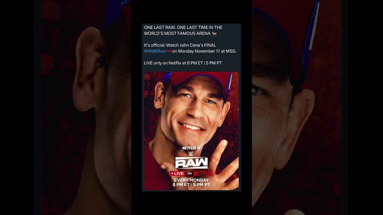 John Cena’s LAST WWE Monday night RAW appearance REVEALED